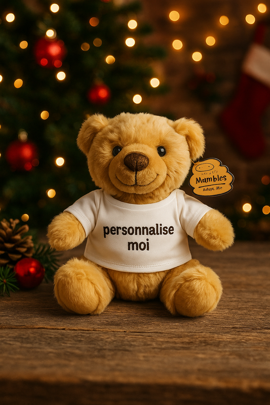 Ourson de noël personnalisable